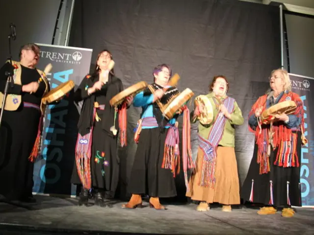 Women's hologram concert organized by Charlotte Devaney in support of artist Leke